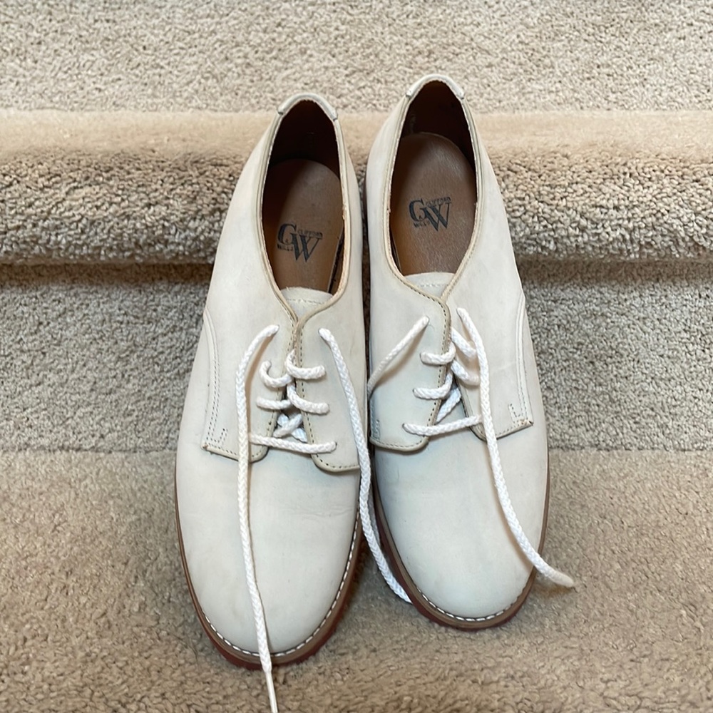Creamy white loafers